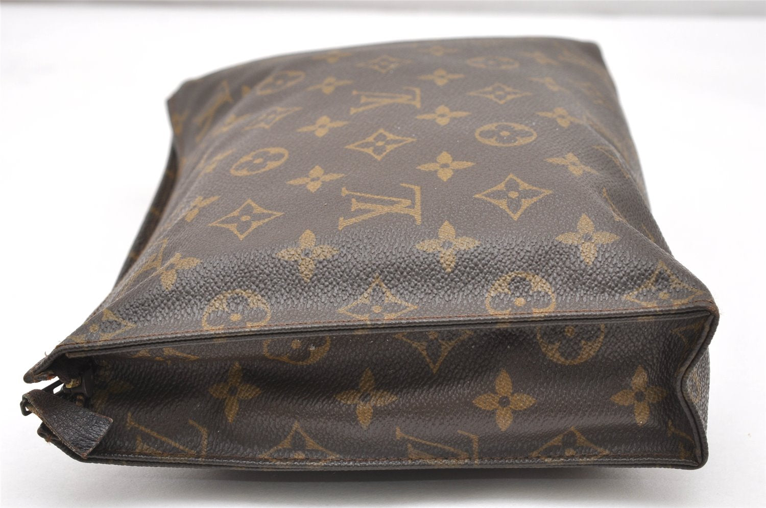 Auth Louis Vuitton Monogram Poche Toilette 26 Cosmetics Pouch Old Model LV 5666K