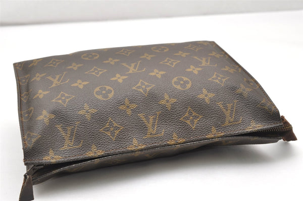 Auth Louis Vuitton Monogram Poche Toilette 26 Cosmetics Pouch Old Model LV 5666K