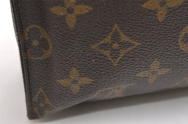 Auth Louis Vuitton Monogram Poche Toilette 26 Cosmetics Pouch Old Model LV 5666K