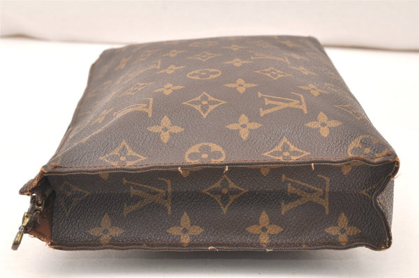 Auth Louis Vuitton Monogram Poche Toilette 26 Cosmetics Pouch Old Model LV 5667K