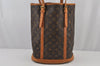 Authentic Louis Vuitton Monogram Bucket GM Shoulder Tote Bag M42236 Junk 5668J