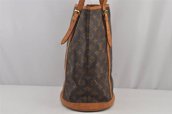 Authentic Louis Vuitton Monogram Bucket GM Shoulder Tote Bag M42236 Junk 5668J