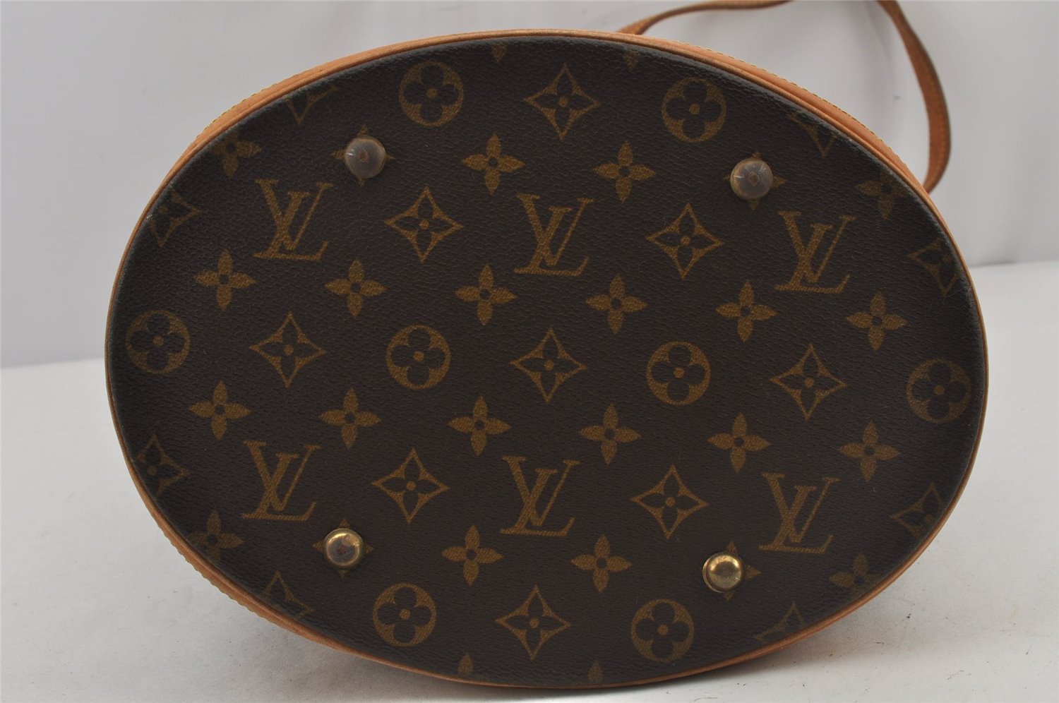 Authentic Louis Vuitton Monogram Bucket GM Shoulder Tote Bag M42236 Junk 5668J