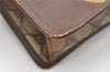 Authentic GUCCI Vintage Clutch Hand Bag Purse GG PVC Leather Brown 5668K