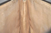 Authentic GUCCI Vintage Clutch Hand Bag Purse GG PVC Leather Brown 5668K