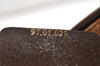 Authentic GUCCI Vintage Clutch Hand Bag Purse GG PVC Leather Brown 5668K