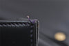 Authentic Christian Dior Vintage Shoulder Hand Bag Purse Leather Black 5669I
