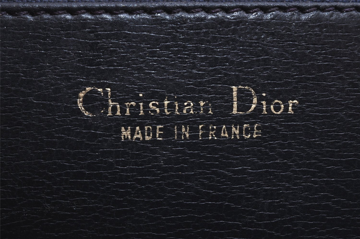 Authentic Christian Dior Vintage Shoulder Hand Bag Purse Leather Black 5669I
