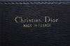 Authentic Christian Dior Vintage Shoulder Hand Bag Purse Leather Black 5669I