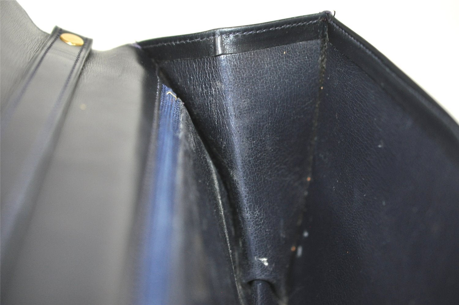 Authentic Christian Dior Vintage Shoulder Hand Bag Purse Leather Black 5669I
