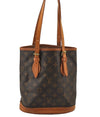 Authentic Louis Vuitton Monogram Bucket PM Shoulder Tote Bag M42238 Junk 5669J