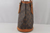 Authentic Louis Vuitton Monogram Bucket PM Shoulder Tote Bag M42238 Junk 5669J