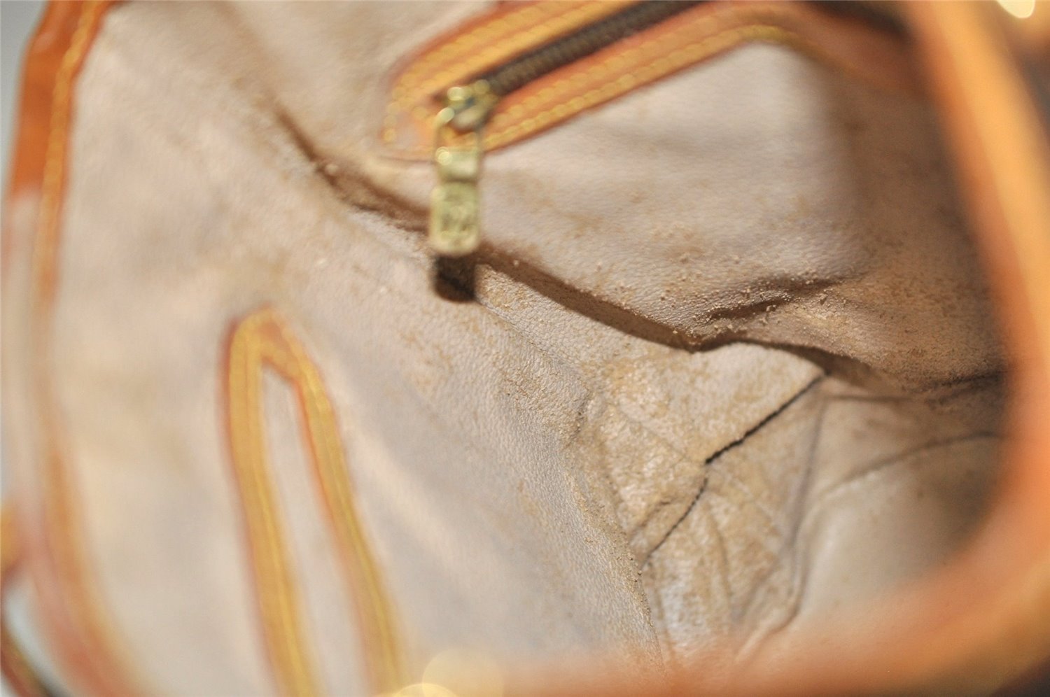 Authentic Louis Vuitton Monogram Bucket PM Shoulder Tote Bag M42238 Junk 5669J