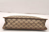 Authentic GUCCI Vintage Clutch Hand Bag Purse GG PVC Leather Brown 5669K