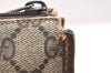 Authentic GUCCI Vintage Clutch Hand Bag Purse GG PVC Leather Brown 5669K