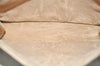 Authentic GUCCI Vintage Clutch Hand Bag Purse GG PVC Leather Brown 5669K