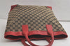 Authentic GUCCI Shoulder Tote Bag GG Canvas Leather 0021121 Black Beige 5670K