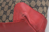 Authentic GUCCI Shoulder Tote Bag GG Canvas Leather 0021121 Black Beige 5670K