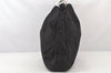 Authentic GUCCI Bamboo Shoulder Hand Bag Purse Nylon Leather 0011577 Black 5671K