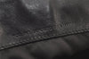 Authentic GUCCI Bamboo Shoulder Hand Bag Purse Nylon Leather 0011577 Black 5671K