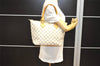 Authentic Louis Vuitton Damier Azur Saleya PM Shoulder Tote Bag N51186 LV 5672I