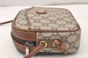 Authentic GUCCI GG Plus Shoulder Cross Body Bag PVC Leather Brown Junk 5673K
