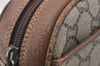 Authentic GUCCI GG Plus Shoulder Cross Body Bag PVC Leather Brown Junk 5673K