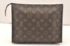 Authentic Louis Vuitton Monogram Poche Toilette 26 M47542 Cosmetics Pouch 5674K