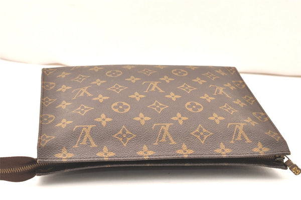 Authentic Louis Vuitton Monogram Poche Toilette 26 M47542 Cosmetics Pouch 5674K