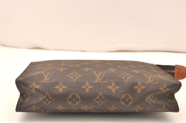 Authentic Louis Vuitton Monogram Poche Toilette 26 M47542 Cosmetics Pouch 5674K