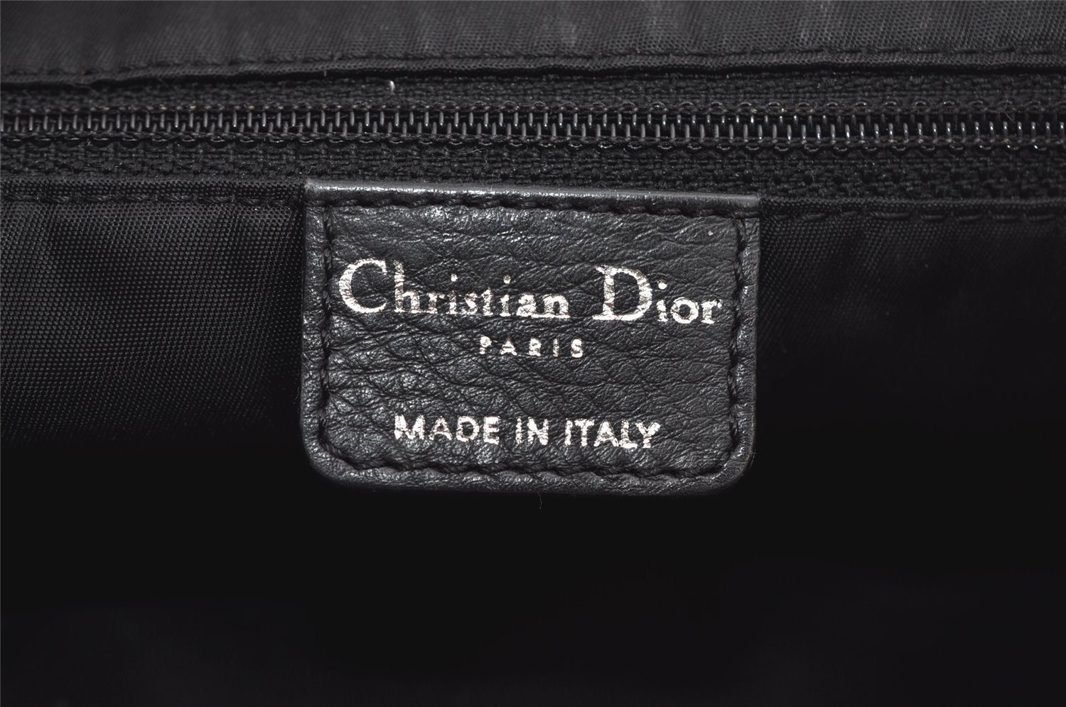 Authentic Christian Dior Trotter Shoulder Cross Body Bag Canvas Black 5675I