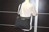 Authentic Christian Dior Trotter Shoulder Cross Body Bag Canvas Black 5675I