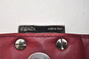 Authentic FENDI Vintage Shoulder Hand Bag Purse Jersey Leather Purple 5675J