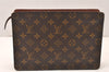 Authentic Louis Vuitton Monogram Pochette Homme Clutch Hand Bag M51795 LV 5675K