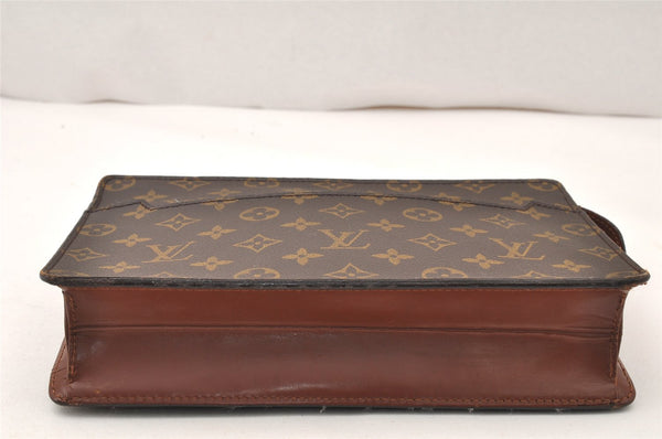 Authentic Louis Vuitton Monogram Pochette Homme Clutch Hand Bag M51795 LV 5675K