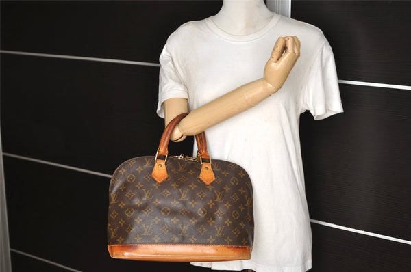 Authentic Louis Vuitton Monogram Alma Hand Bag Purse M51130 LV 5676I
