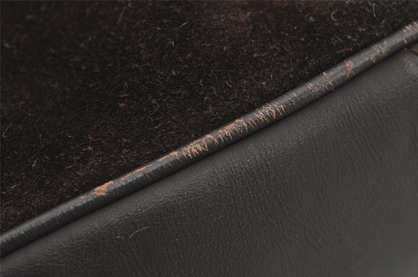 Authentic GUCCI Bamboo 2Way Shoulder Hand Bag Suede Leather Brown Junk 5676J