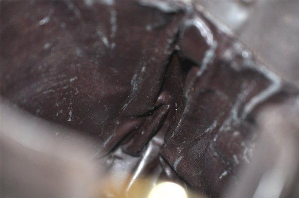 Authentic GUCCI Bamboo 2Way Shoulder Hand Bag Suede Leather Brown Junk 5676J