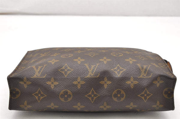 Authentic Louis Vuitton Monogram Poche Toilette 26 M47542 Cosmetics Pouch 5676K