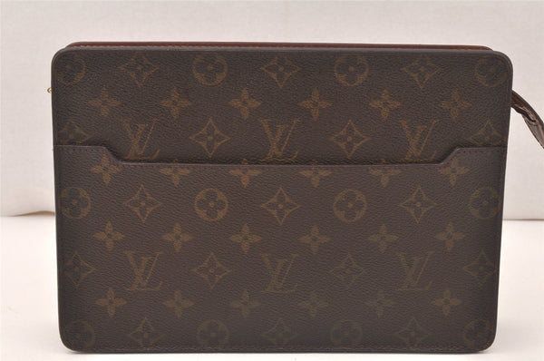 Authentic Louis Vuitton Monogram Pochette Homme Clutch Hand Bag M51795 LV 5677K