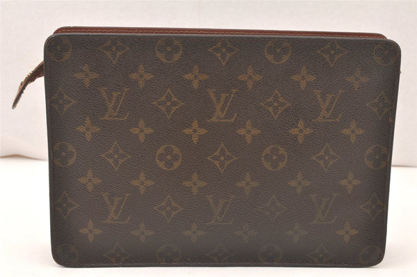 Authentic Louis Vuitton Monogram Pochette Homme Clutch Hand Bag M51795 LV 5677K