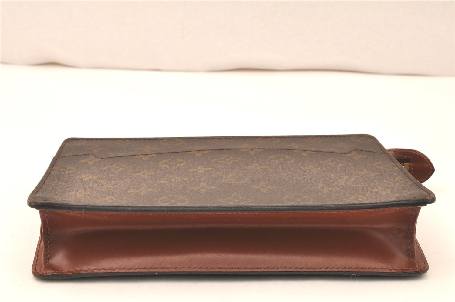 Authentic Louis Vuitton Monogram Pochette Homme Clutch Hand Bag M51795 LV 5677K