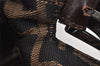 Authentic FENDI Zucca Mamma Baguette Shoulder Bag Canvas Leather Brown 5678I