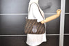 Authentic FENDI Zucca Mamma Baguette Shoulder Bag Canvas Leather Brown 5678I