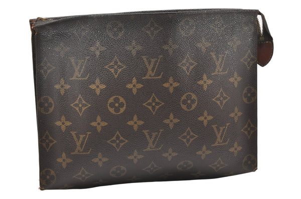 Auth Louis Vuitton Monogram Poche Toilette 26 Pouch Old Model LV Junk 5678K