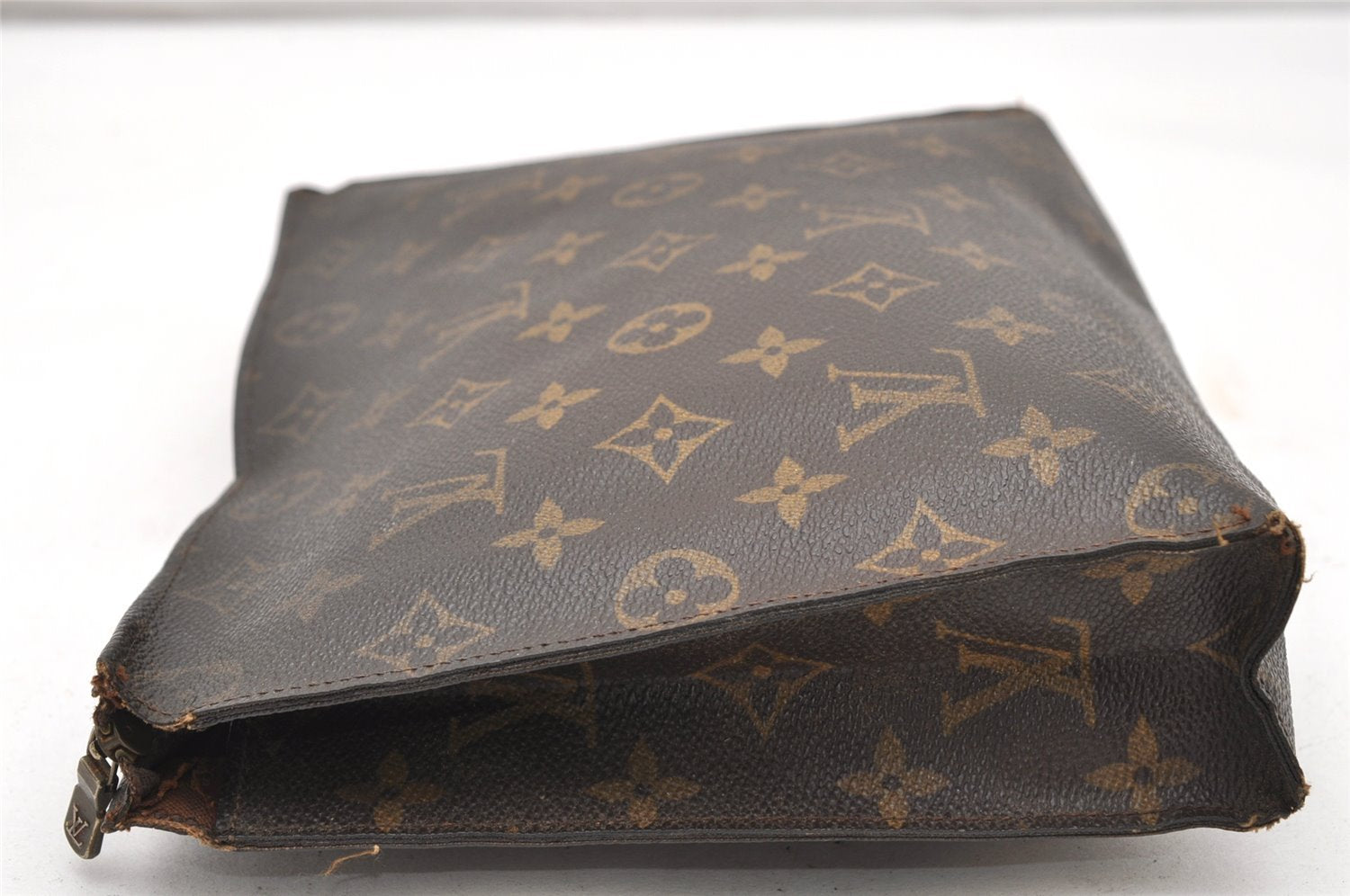 Auth Louis Vuitton Monogram Poche Toilette 26 Pouch Old Model LV Junk 5678K