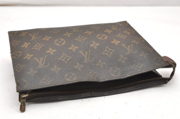 Auth Louis Vuitton Monogram Poche Toilette 26 Pouch Old Model LV Junk 5678K