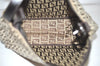 Authentic FENDI Zucchino Vintage Hand Bag Purse Canvas Leather Brown 5679I