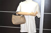 Authentic FENDI Zucchino Vintage Hand Bag Purse Canvas Leather Brown 5679I