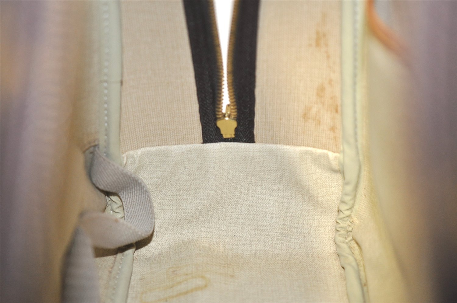 Authentic Louis Vuitton Monogram Deauville Hand Bag M47270 LV Junk 5681I